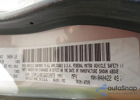 2016 Jeep Cherokee Altitude from USA, damaged, VIN 1C4PJLAB1GW312073